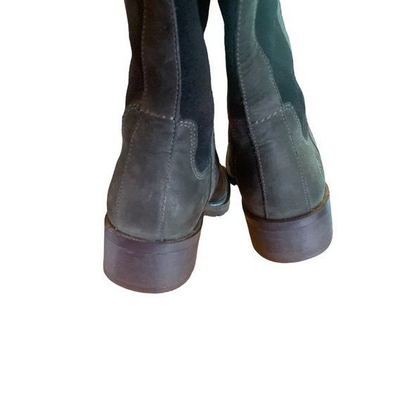 Timberland Chas St Black Leather & Suede Knee High Riding Boots Size 6.5 - Picture 10 of 15